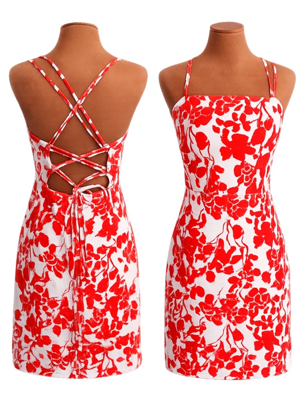 Tuckernuck Hyacinth  House Red Floral Robbie Mini Dress